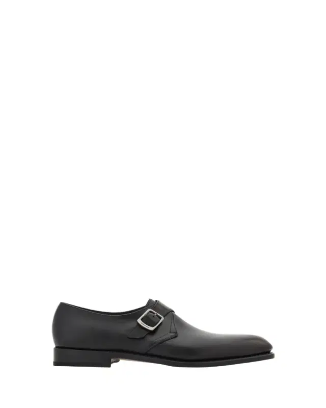 Men's Sullivan Tramezza Leather Monk-Strap Loafers