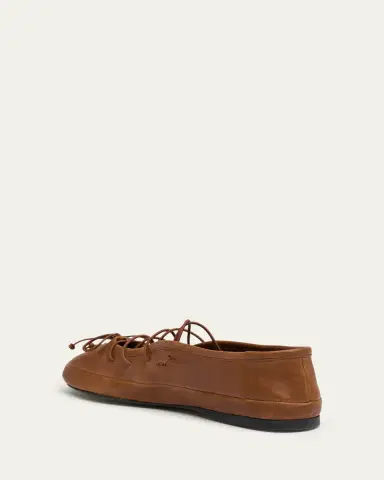 Miu Miu Vitello Leather Lace-Up Ballerina Flats | Thumbnail 2 Miu Miu Vitello Leather Lace-Up Ballerina Flats | Thumbnail 2