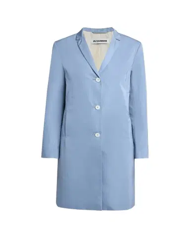 Jil Sander Silk-Blend Single-Breasted Long Coat | Thumbnail 1