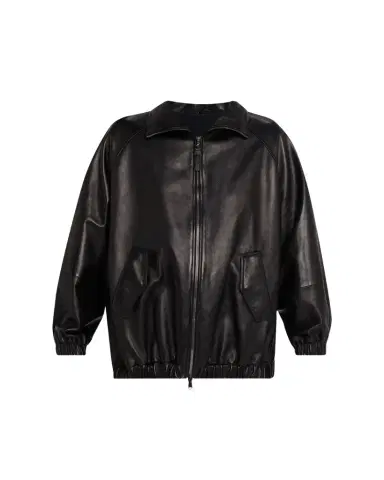 Brunello Cucinelli Leather Zip-Front Jacket | Thumbnail 1 Brunello Cucinelli Leather Zip-Front Jacket | Thumbnail 1
