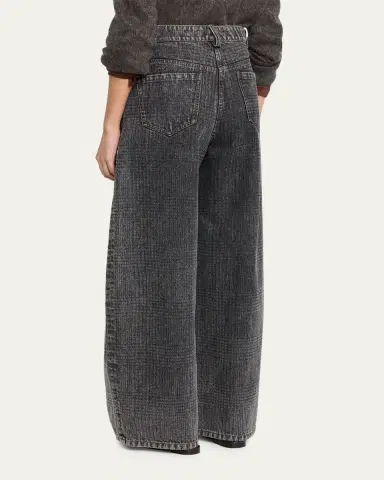Brunello Cucinelli Wide-Leg Denim Trousers | Thumbnail 3 Brunello Cucinelli Wide-Leg Denim Trousers | Thumbnail 3
