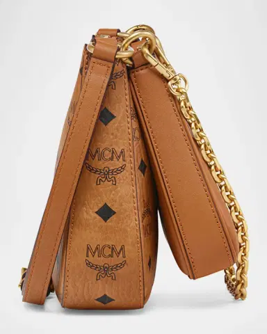 MCM Small Aren Duo Hobo Bag in Maxi Visetos | Thumbnail 4