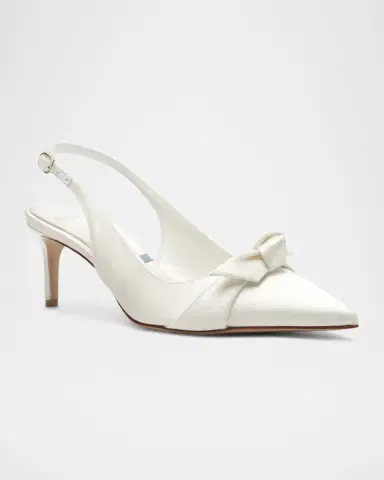 Alexandre Birman Classic Clarita Satin Slingback Pumps | Thumbnail 2