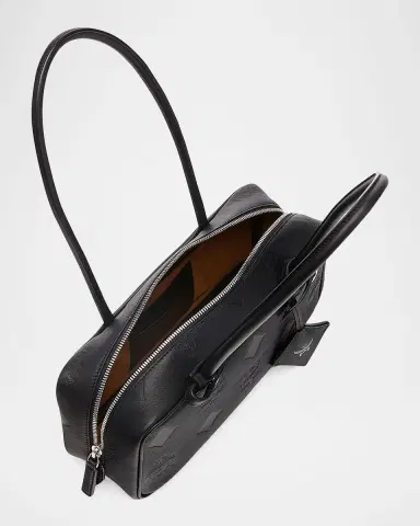 MCM Aren Small Leather East-West Shoulder Bag | Thumbnail 4