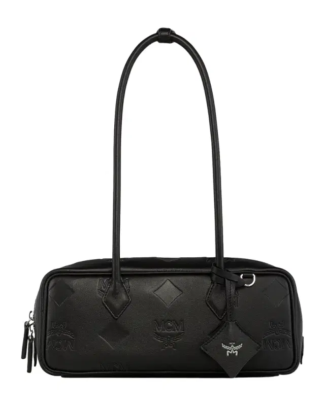 MCM Aren Small Leather East-West Shoulder Bag