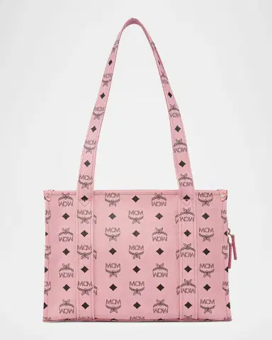 MCM Aren Visetos Canvas & Leather Small Tote Bag | Thumbnail 3 MCM Aren Visetos Canvas & Leather Small Tote Bag | Thumbnail 3