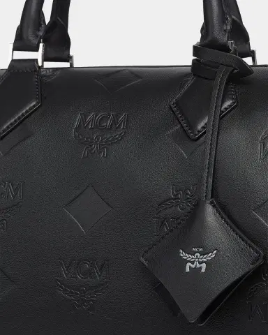 MCM Ella Boston Visetos Leather Crossbody Bag | Thumbnail 4 MCM Ella Boston Visetos Leather Crossbody Bag | Thumbnail 4