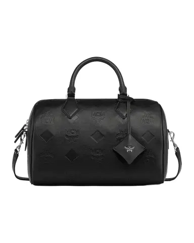 MCM Ella Boston Visetos Leather Crossbody Bag | Thumbnail 1 MCM Ella Boston Visetos Leather Crossbody Bag | Thumbnail 1