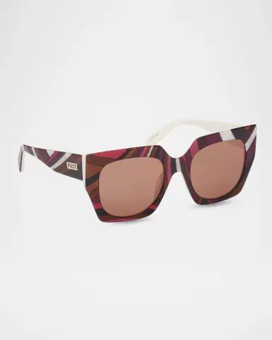 Pucci 52mm Acetate Butterfly Sunglasses | Thumbnail 2