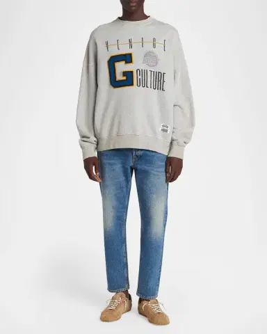 Golden Goose Men's Journey Cotton Crewneck Sweatshirt | Thumbnail 2 Golden Goose Men's Journey Cotton Crewneck Sweatshirt | Thumbnail 2