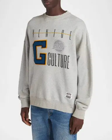 Golden Goose Men's Journey Cotton Crewneck Sweatshirt | Thumbnail 4 Golden Goose Men's Journey Cotton Crewneck Sweatshirt | Thumbnail 4