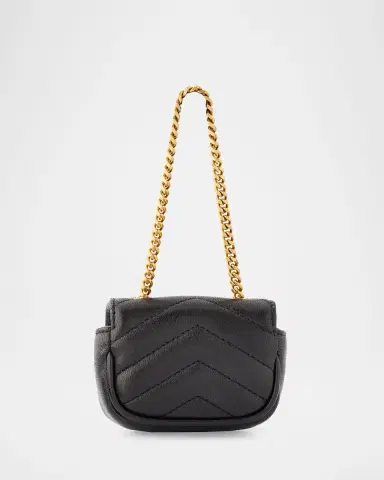 Saint Laurent LouLou YSL Quilted Leather Bag Charm | Thumbnail 2 Saint Laurent LouLou YSL Quilted Leather Bag Charm | Thumbnail 2