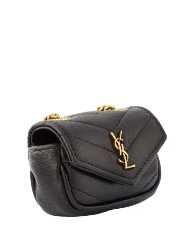 Saint Laurent LouLou YSL Quilted Leather Bag Charm | Thumbnail 1 Saint Laurent LouLou YSL Quilted Leather Bag Charm | Thumbnail 1