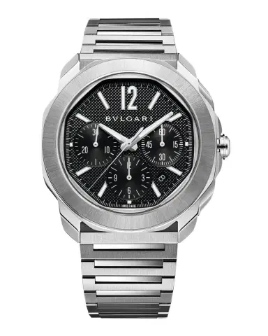 BVLGARI 42mm Octo Roma Automatic Watch with Black Dial | Thumbnail 1 BVLGARI 42mm Octo Roma Automatic Watch with Black Dial | Thumbnail 1