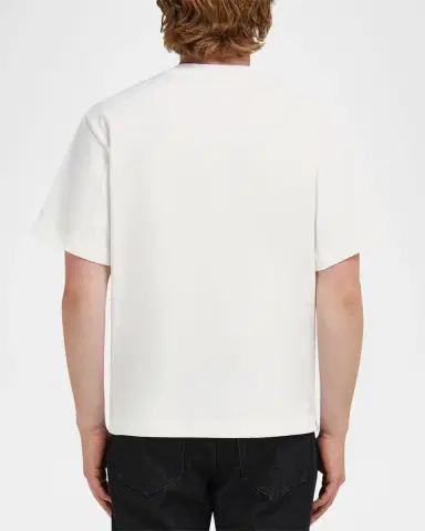 Ferragamo Men's Logo Crewneck T-Shirt | Thumbnail 2 Ferragamo Men's Logo Crewneck T-Shirt | Thumbnail 2