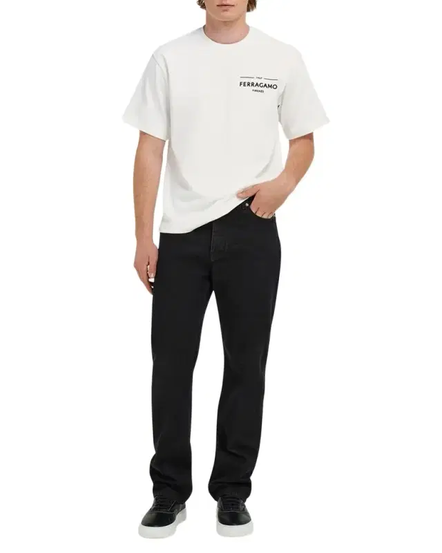 Ferragamo en 's Logo Crewneck T-Shirt
