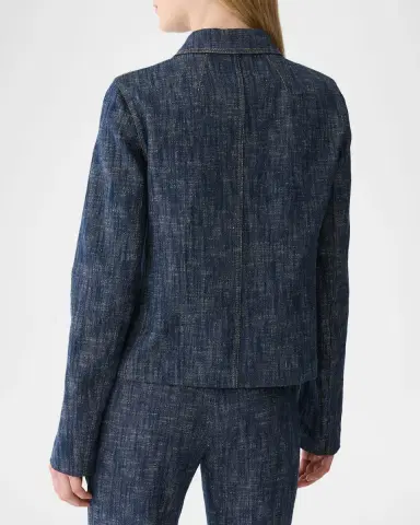Lafayette 148 New York Three-Pocket Cotton Denim Jacket | Thumbnail 3 Lafayette 148 New York Three-Pocket Cotton Denim Jacket | Thumbnail 3