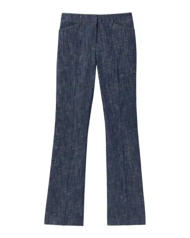 Lafayette 148 New York Readed Flare-Leg Denim Pants | Thumbnail 1