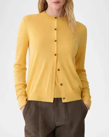 Lafayette 148 New York Button-Down Crewneck Cashmere Cardigan | Thumbnail 3 Lafayette 148 New York Button-Down Crewneck Cashmere Cardigan | Thumbnail 3