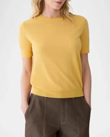 Lafayette 148 New York Crewneck Cashmere Rib Knit Sweater | Thumbnail 3 Lafayette 148 New York Crewneck Cashmere Rib Knit Sweater | Thumbnail 3