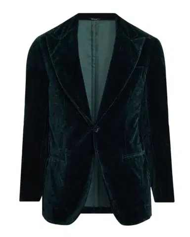 Sartorio Men 's Paisley Velvet Single-Button Dinner Jacket | Thumbnail 1 Sartorio Men 's Paisley Velvet Single-Button Dinner Jacket | Thumbnail 1