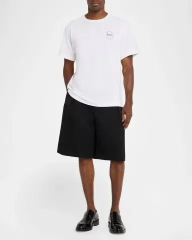 Helmut Lang Men's Stamp Logo Cotton T-Shirt | Thumbnail 2 Helmut Lang Men's Stamp Logo Cotton T-Shirt | Thumbnail 2