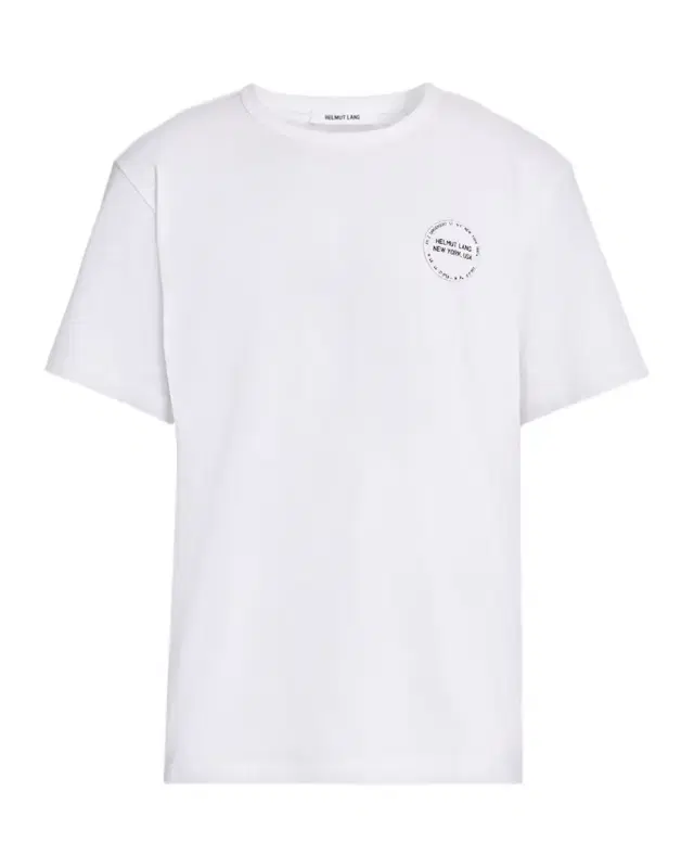 Helmut Lang Men 's Stamp Logo Cotton T-Shirt
