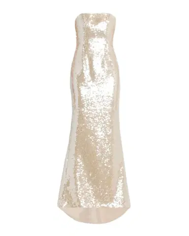 LaQuan Smith Strapless Lace-Up Sequined Trumpet Gown | Thumbnail 1