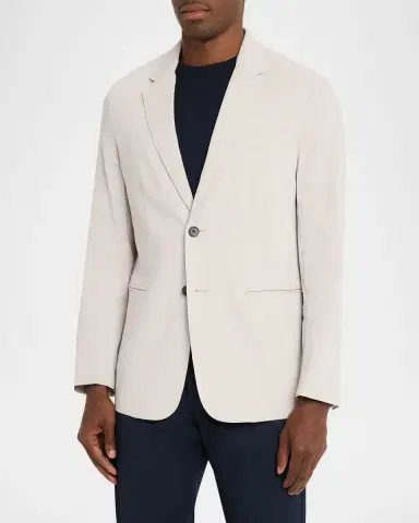 Theory Men's Organic Linen Single-Breasted Blazer | Thumbnail 4 Theory Men's Organic Linen Single-Breasted Blazer | Thumbnail 4