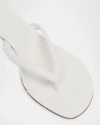 Amina Muaddi 45mm Juliette Leather Thong Sandals | Thumbnail 2