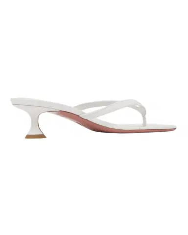 Amina Muaddi 45mm Juliette Leather Thong Sandals | Thumbnail 1