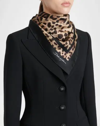 Dolce & Gabbana Leopard-Print Silk Twill Scarf | Thumbnail 2 Dolce & Gabbana Leopard-Print Silk Twill Scarf | Thumbnail 2