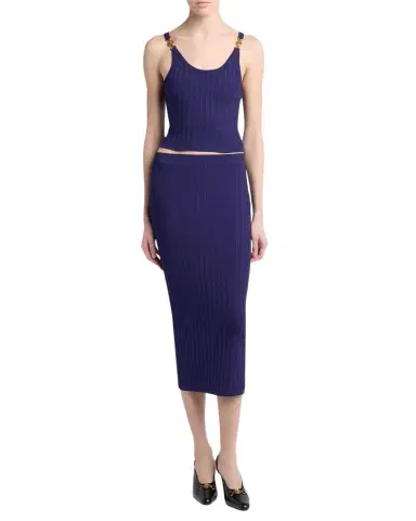 Versace Knit Mesh Crop Top | Thumbnail 1 Versace Knit Mesh Crop Top | Thumbnail 1