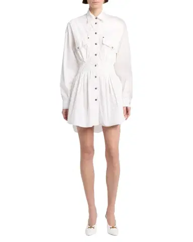 Versace Long-Sleeve Poplin Mini Dress | Thumbnail 1