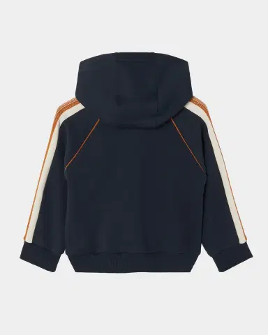 Versace Boy's Greca-Stripe Cotton Fleece Hoodie | Thumbnail 2