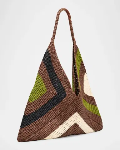 A.L.C. Sid Crocheted Raffia Shoulder Bag | Thumbnail 3