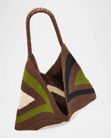 A.L.C. Sid Crocheted Raffia Shoulder Bag | Thumbnail 4
