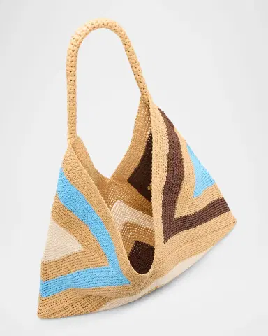 A.L.C. Sid Crocheted Raffia Shoulder Bag | Thumbnail 9