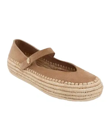 Loewe x Paula's Ibiza Rio Suede Mary Jane Espadrille Flats | Thumbnail 1
