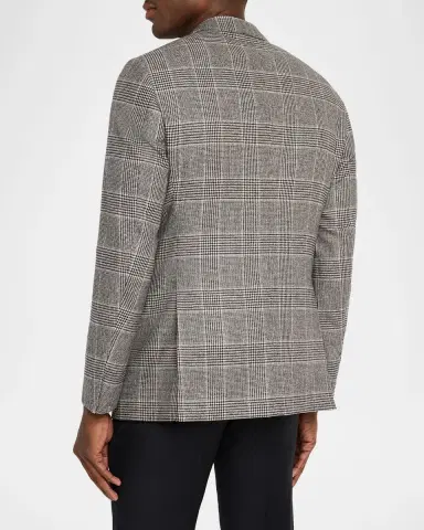 Giorgio Armani Men's Soft Glen Plaid Single-Breasted Sport Coat | Thumbnail 2 Giorgio Armani Men's Soft Glen Plaid Single-Breasted Sport Coat | Thumbnail 2