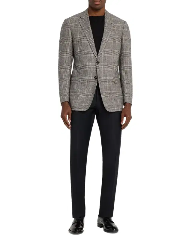 Giorgio Armani Men 's Soft Glen Plaid Single-Breasted Sport Coat