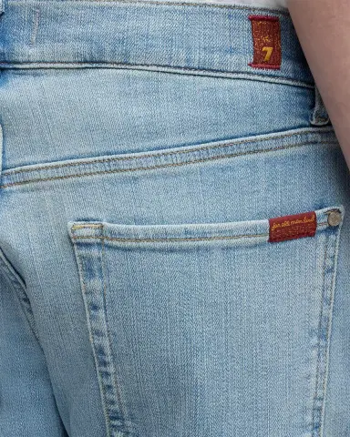 7 For All Mankind Men's The Straight Light-Wash Denim Jeans | Thumbnail 5