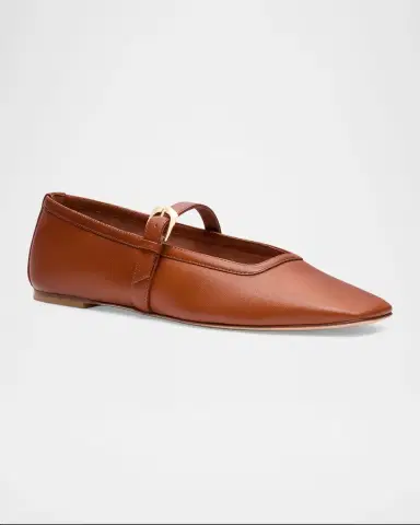 Stuart Weitzman Sai Leather Mary Jane Ballerina Flats | Thumbnail 2 Stuart Weitzman Sai Leather Mary Jane Ballerina Flats | Thumbnail 2