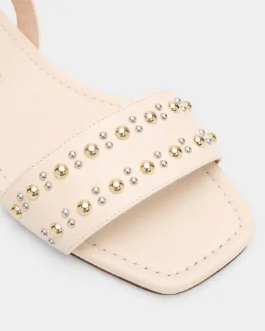 Stuart Weitzman Perry Embellished Leather Flat Sandals | Thumbnail 5 Stuart Weitzman Perry Embellished Leather Flat Sandals | Thumbnail 5