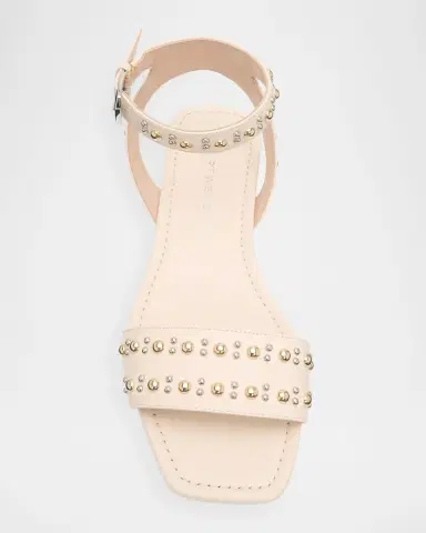 Stuart Weitzman Perry Embellished Leather Flat Sandals | Thumbnail 6 Stuart Weitzman Perry Embellished Leather Flat Sandals | Thumbnail 6