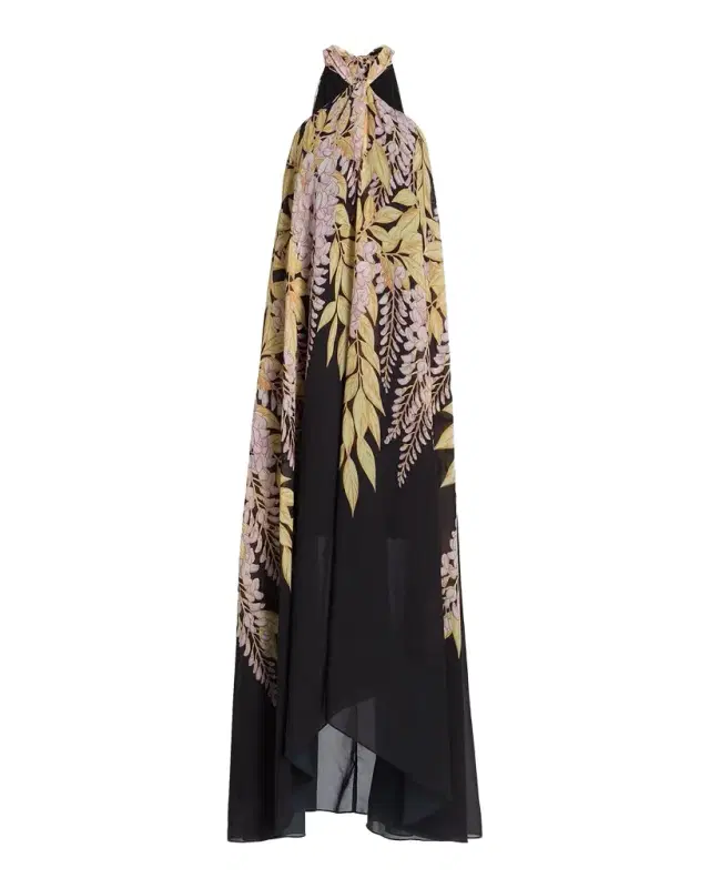 Kobi Halperin Daria Floral Halter Maxi Dress