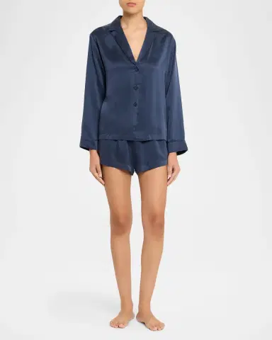 Lunya Washable Silk Button-Down Pajama Set | Thumbnail 2 Lunya Washable Silk Button-Down Pajama Set | Thumbnail 2