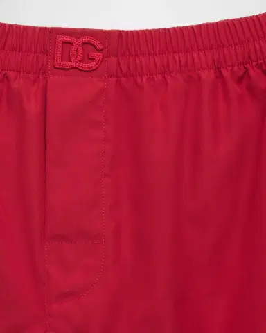 Dolce & Gabbana Men's Solid Cotton Logo Boxer Shorts | Thumbnail 2