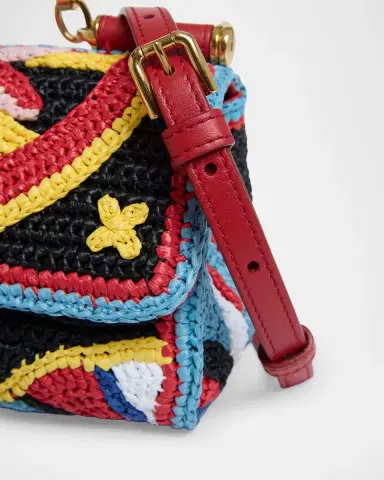 Dolce & Gabbana My Sicily Mini Floral Woven Crossbody Bag | Thumbnail 6 Dolce & Gabbana My Sicily Mini Floral Woven Crossbody Bag | Thumbnail 6