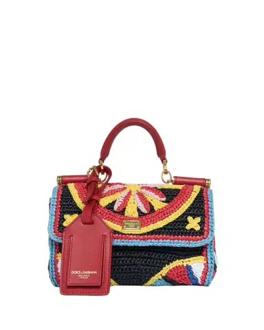 Dolce & Gabbana My Sicily Mini Floral Woven Crossbody Bag | Thumbnail 1 Dolce & Gabbana My Sicily Mini Floral Woven Crossbody Bag | Thumbnail 1